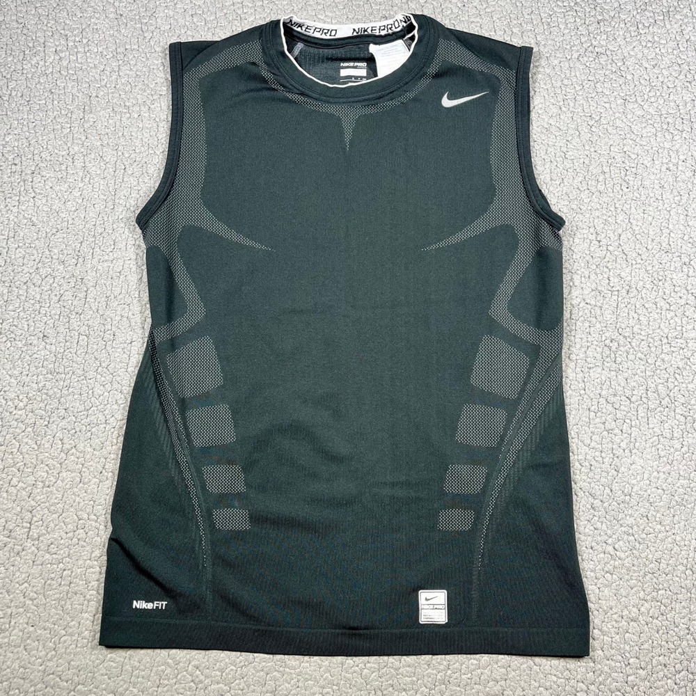 Nike Pro Fitted Tank Men S Sleeveless Compression Black Gym Training 289291-010